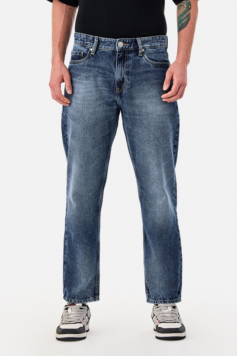 SNITCH Relaxed Fit Washed Jeans - Image 4